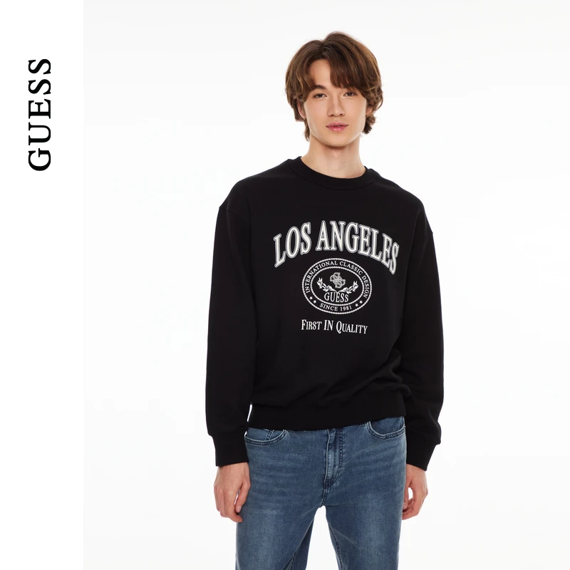 GUESS男士时尚百搭休闲风舒适纯棉长袖卫衣-MO4K5490