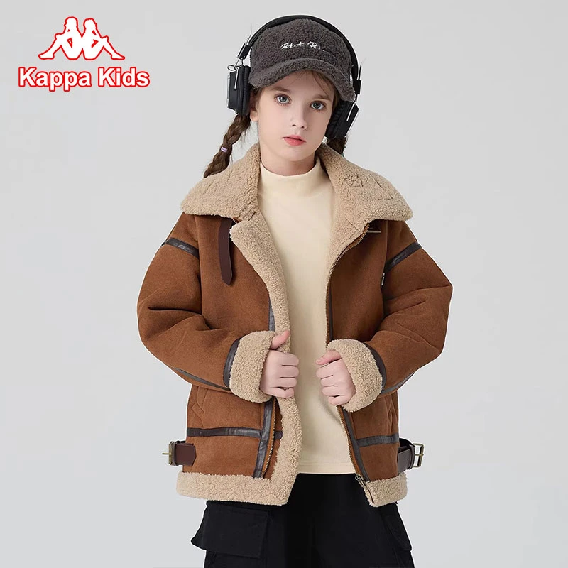 【邱莹莹专享】【Kappa kids】童装儿童夹克加绒加厚外套=KTM23D018