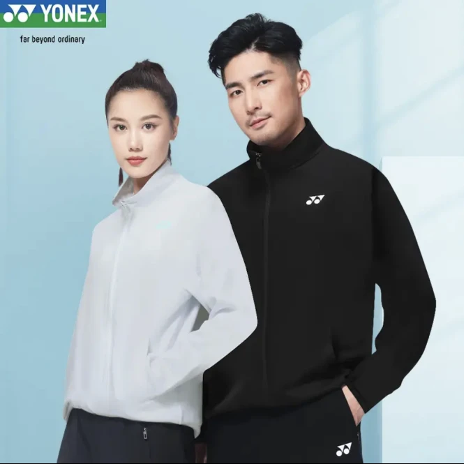 YONEX/尤尼克斯春季新款羽毛球长袖男女款外套运动训练球服休闲