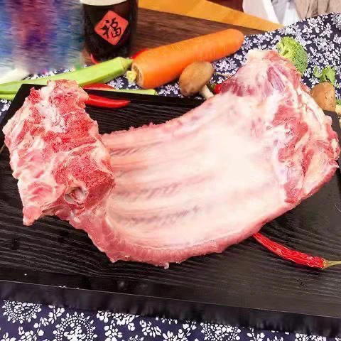 (有脊骨前排)拍三斤送二斤带脊骨发货新鲜猪排骨切条猪排骨