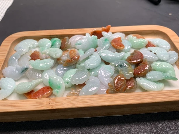 翡翠正品特色多彩小鱼小精品手链耳线配饰饰品