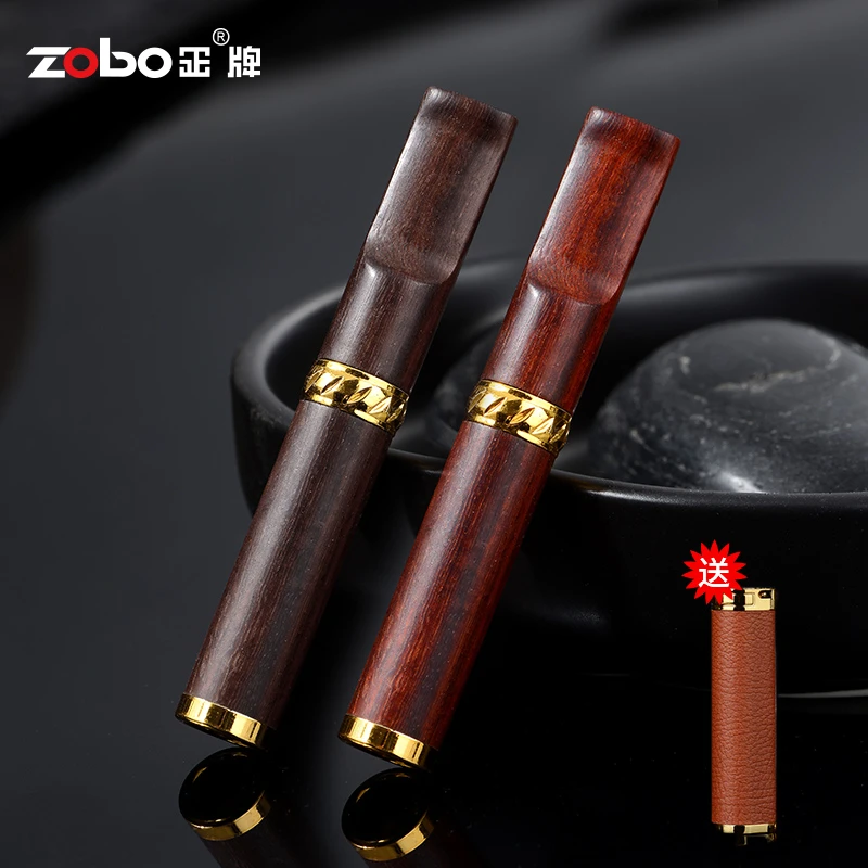 Zobo/正全实木烟嘴过滤器粗中细三用循环可清洗过滤嘴高档过滤嘴
