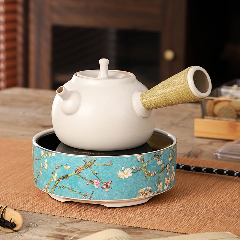 白泥煮水壶煮茶壶电陶炉炭炉可用烧水壶户外露营野餐煮水壶泡茶壶
