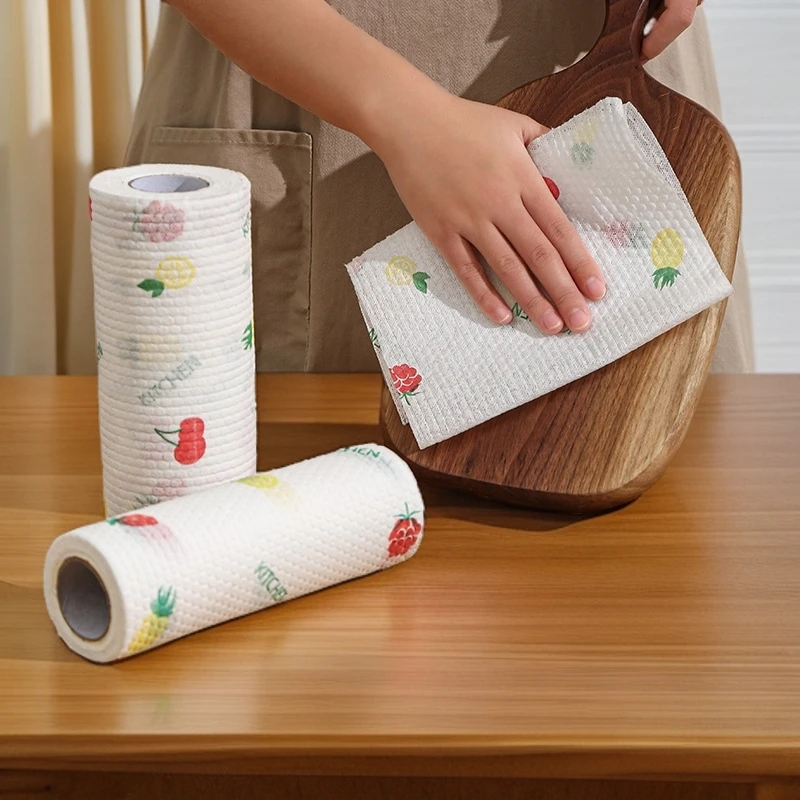 厨房用纸吸油吸水懒人抹布干湿两用加厚不掉毛厨房清洁专用洗碗布