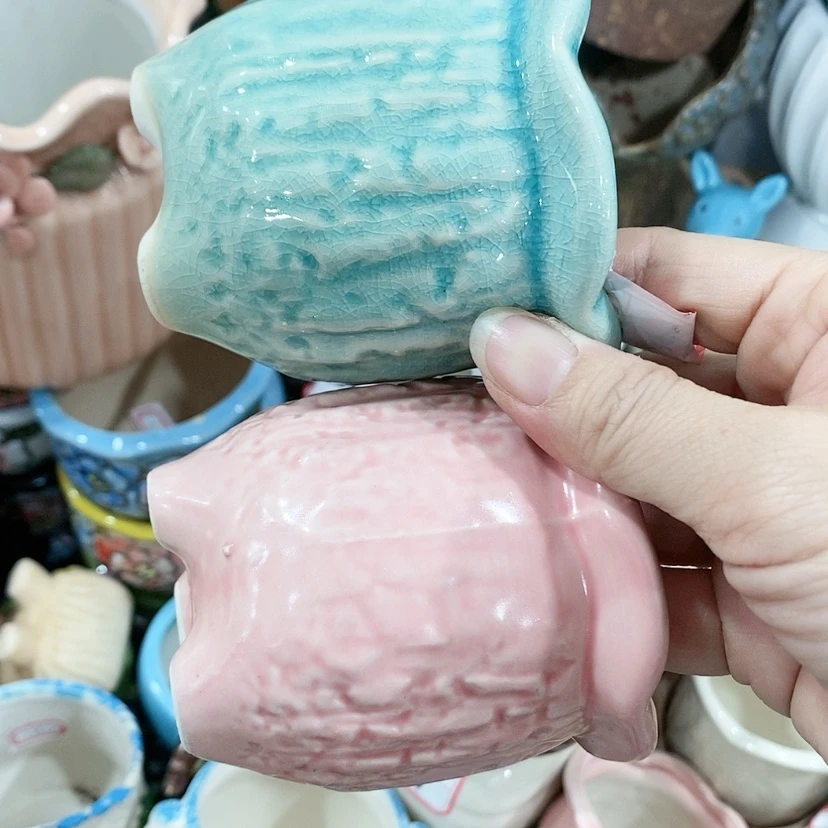【闪购商品】红陶陶瓷多肉花盆