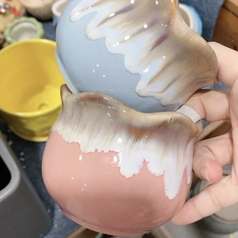 【闪购商品】红陶陶瓷多肉花盆