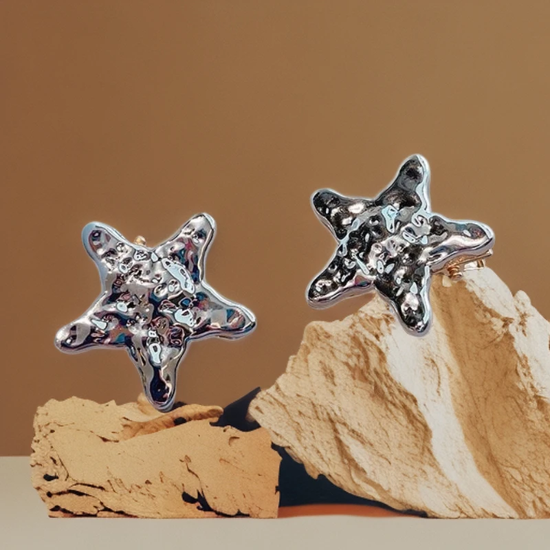 儿童发夹不伤发五角星发卡复古银色扎马尾头绳女宝发圈小夹子