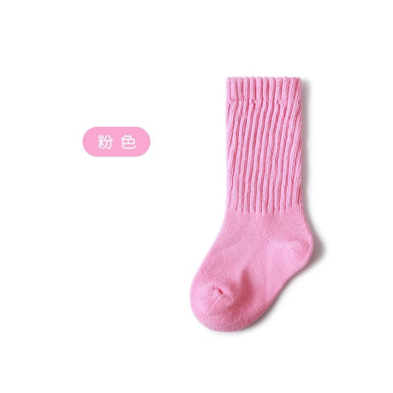 袜子儿童2023春秋新款纯色中筒袜ins韩版糖果色男女童棉袜潮