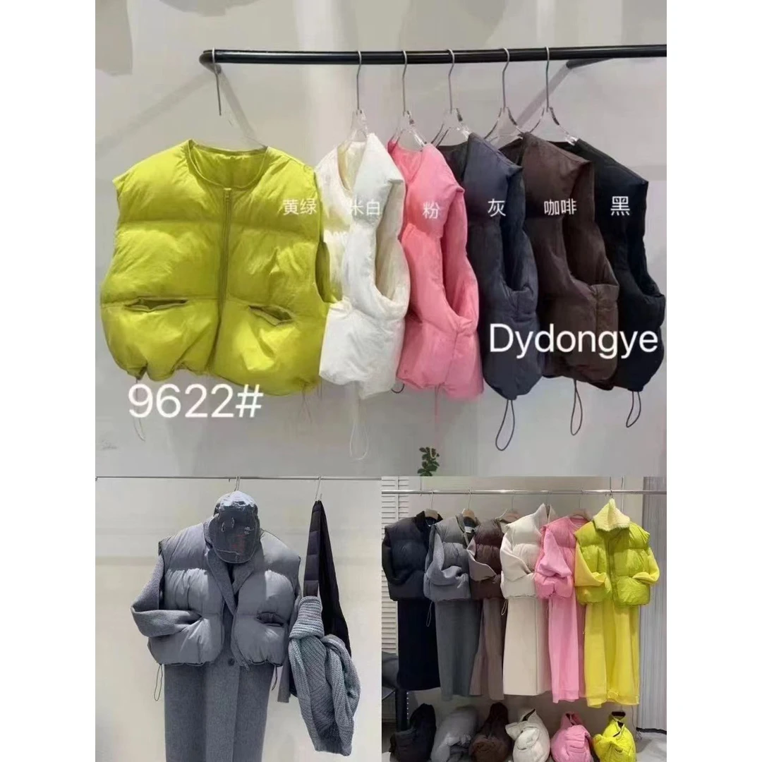 T韩国秋冬新款小南瓜羽绒马甲女休闲宽松小个子无袖背心8457