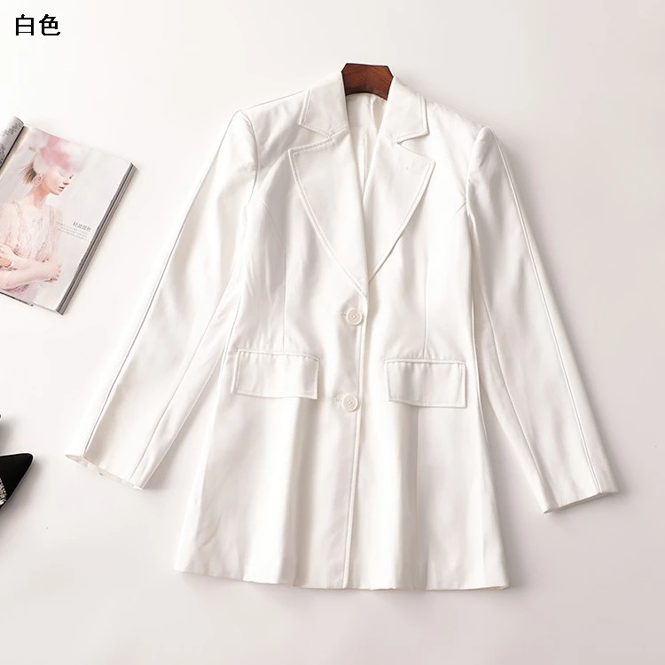406309秋长款长袖翻领西装