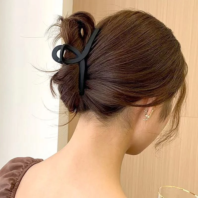 优雅气质质感磨砂抓夹韩国网红ins发夹简约鲨鱼夹