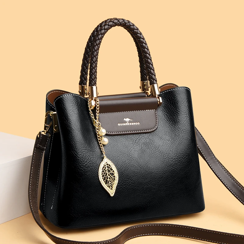 BAODIDAISHU/宝谛袋鼠  质感女包百搭单肩女士包包休闲时尚妈妈包