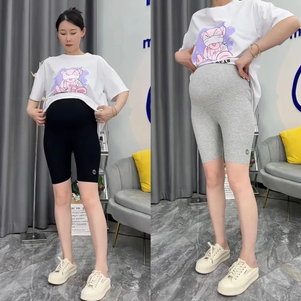 孕妇短裤女夏季薄款莫代尔外穿五分裤大码休闲打底裤防走光