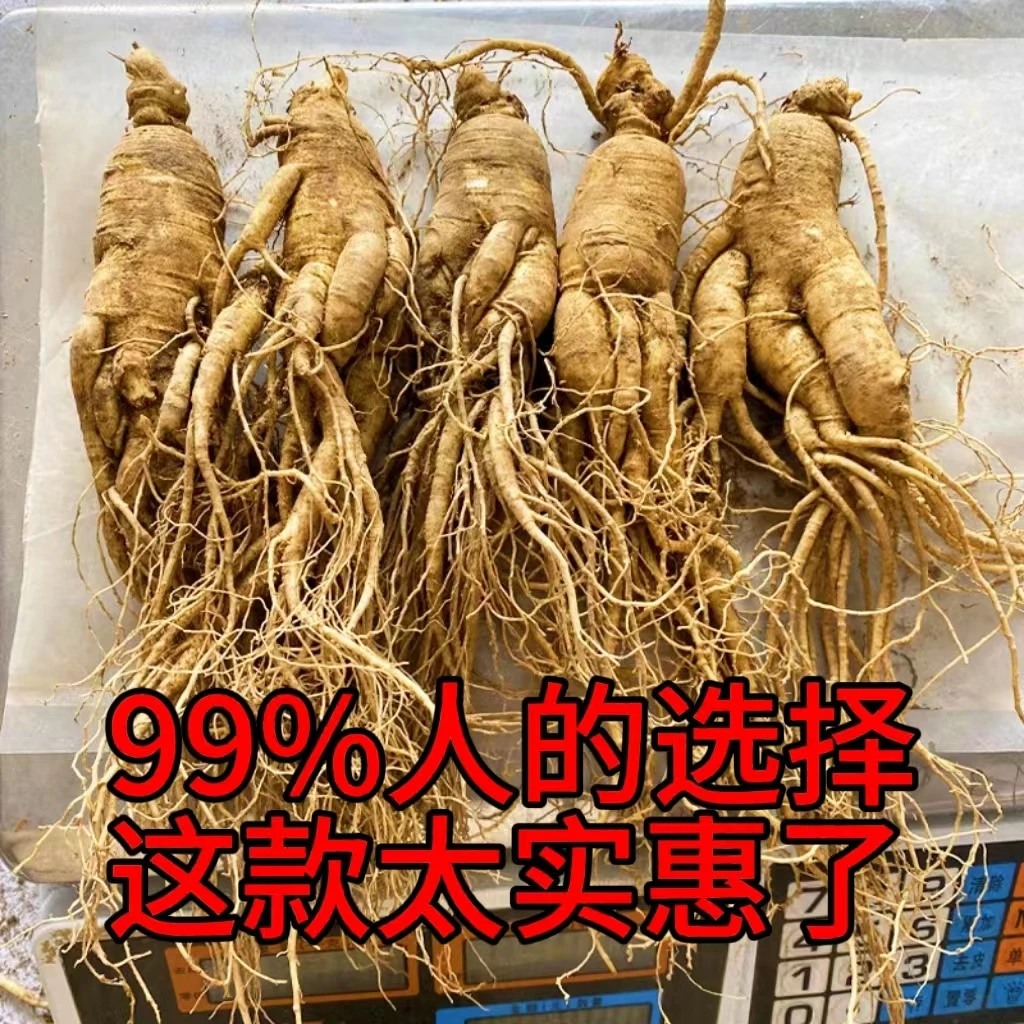 长白山吃货鲜人参3-10 支一斤，净重500克