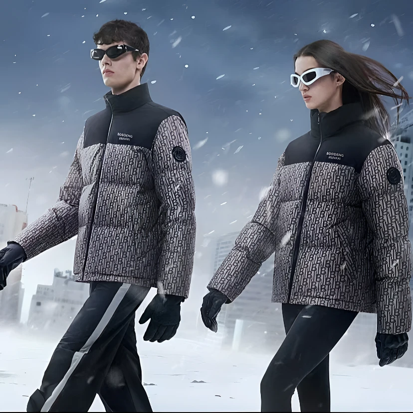 波司登情侣短款羽绒服保暖时尚短款加厚羽绒服立领