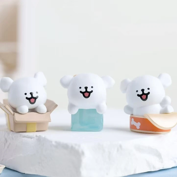 嘿粉儿x线条小狗可爱萌粒可做钥匙扣