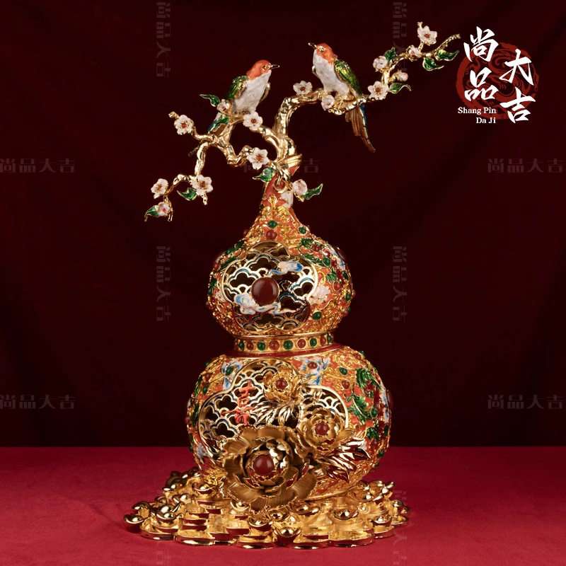 『大喜葫芦』珐琅彩工艺品摆件乔迁送礼国风高端礼品中式宝藏文创
