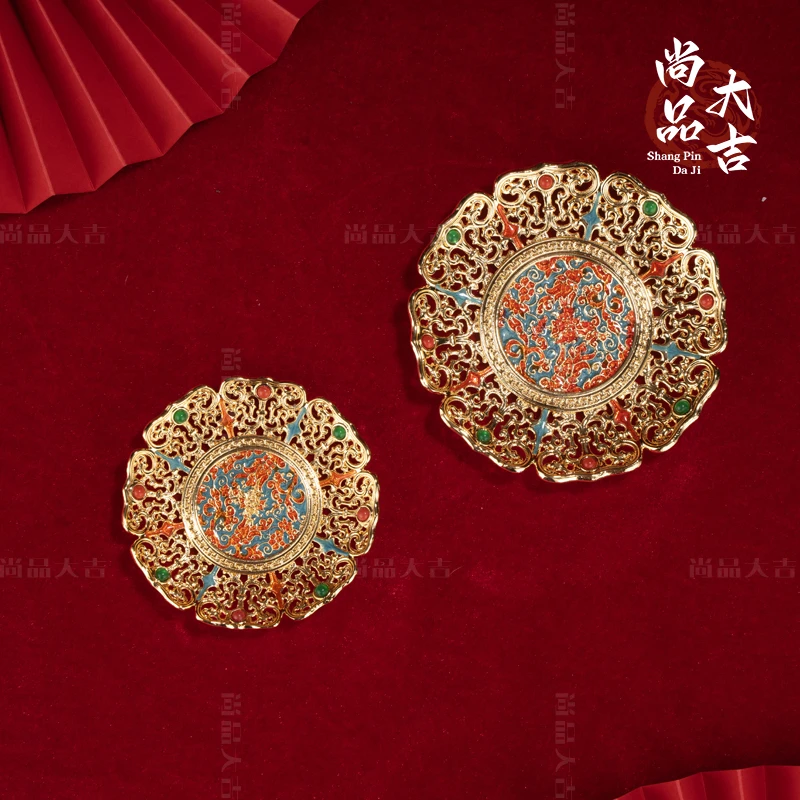 『国风杯垫』珐琅彩工艺品摆件乔迁送礼隔热高端礼品新中式宝藏文创