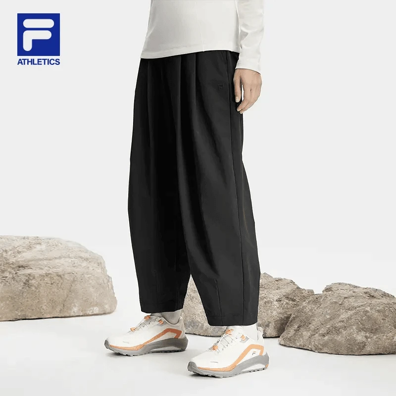 FILA/斐乐女春季新款户外系列运动休闲百搭梭织长裤A11W417802F Q