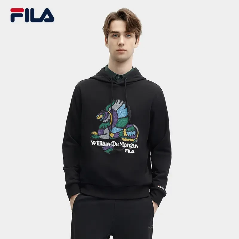 Fila/斐乐Fila/斐乐男长袖针织百搭【高能感】连帽上衣F11M418218F