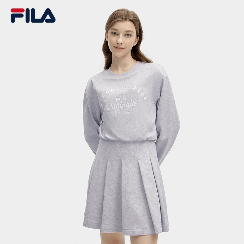 Fila/斐乐春款女士连衣裙【时尚休闲舒适】宽松运动短裙休闲百搭