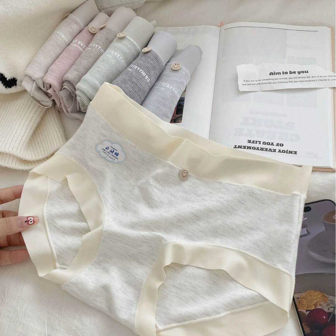 【三条装】软糯云朵裤秋冬磨毛保暖内裤女三角裤包臀中腰