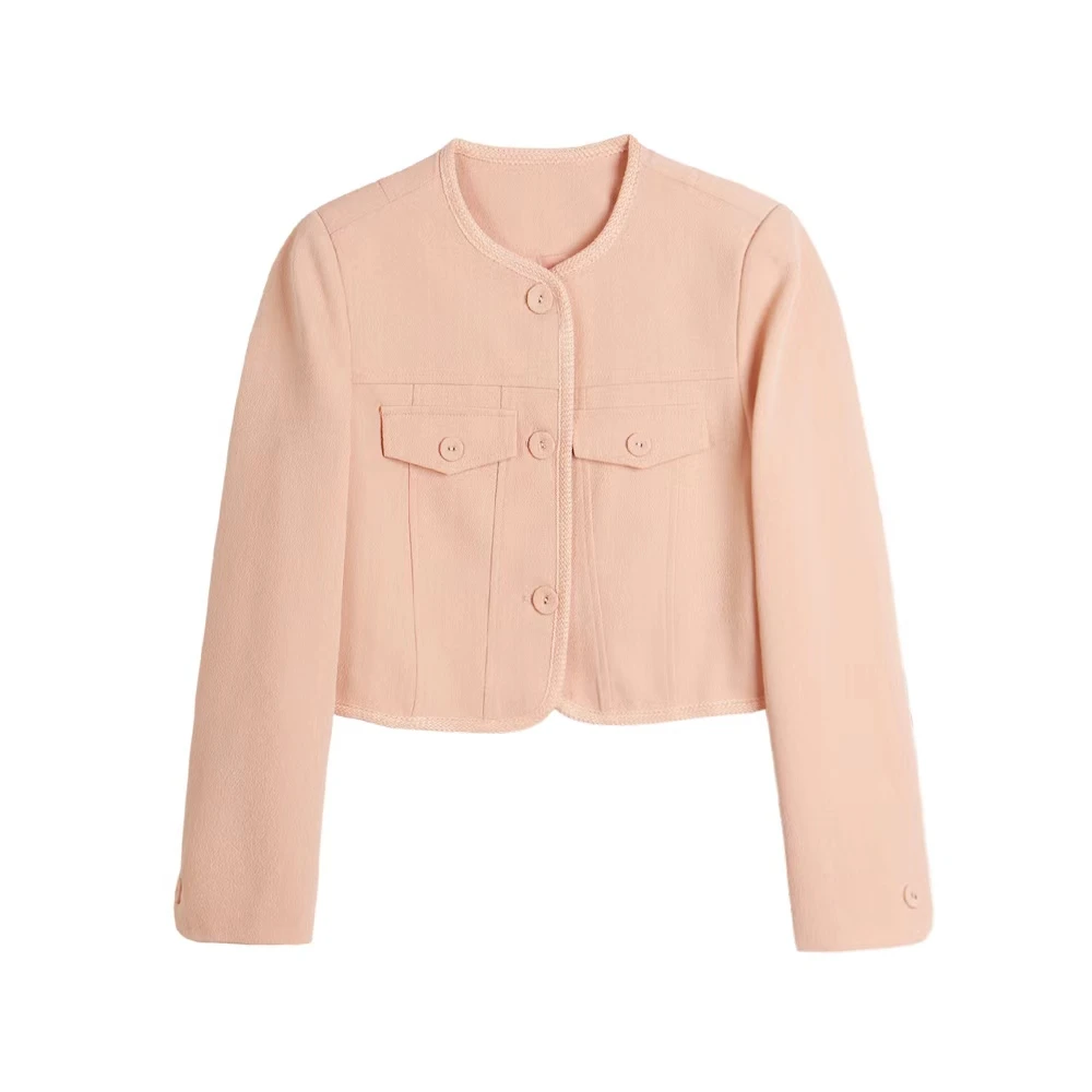 2024夏季新款法式简约高级感短外套5672