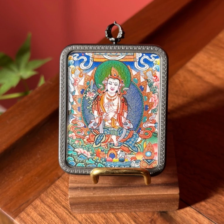 热贡纯手绘小唐卡 虚空老师