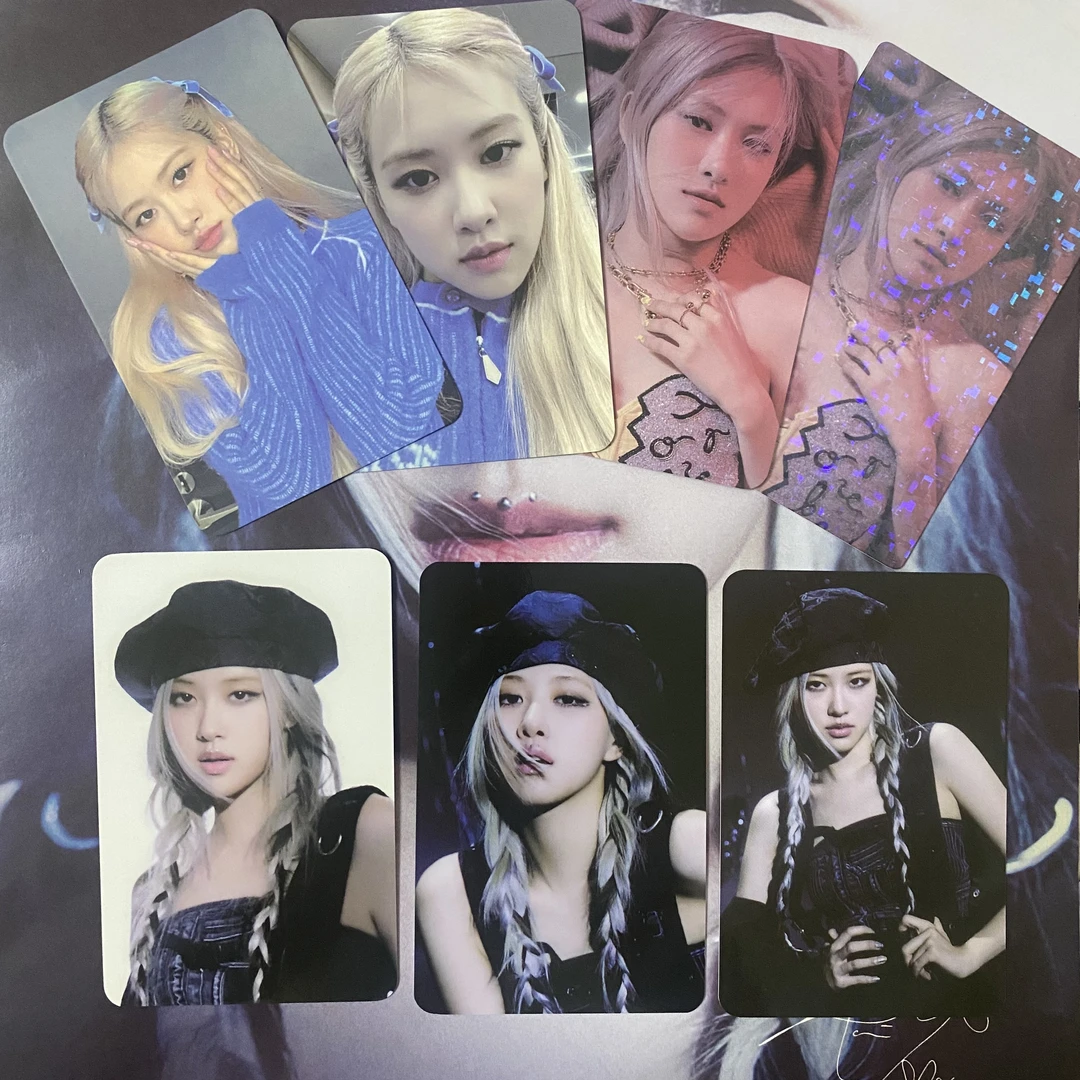 正品现货包邮BLACKPINK朴彩英rose小卡捧脸肉泪砖肉K4特典吉他肉