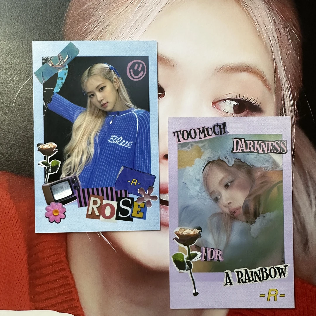正品BLACKPINK卡特典小卡朴彩英YG特典明信片小卡Rose朴彩英小卡