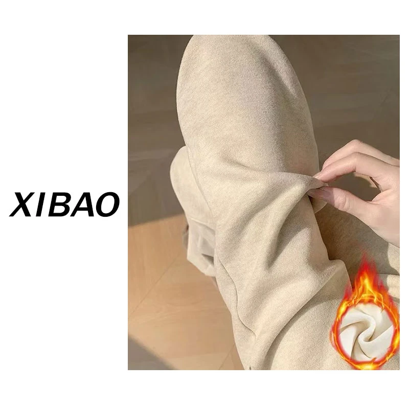 【裤王一条过冬】加绒加厚羊绒醋酸显瘦直筒裤K712