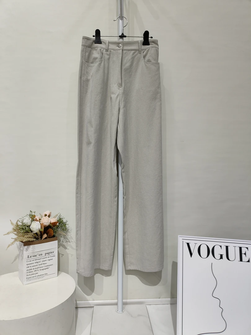 泡菜国直筒休闲裤