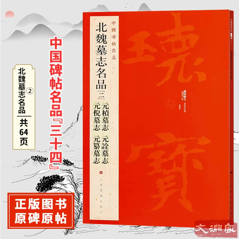 中国碑帖名品 三十四 北魏墓志 元桢元倪墓志铭楷书字帖 上海书画