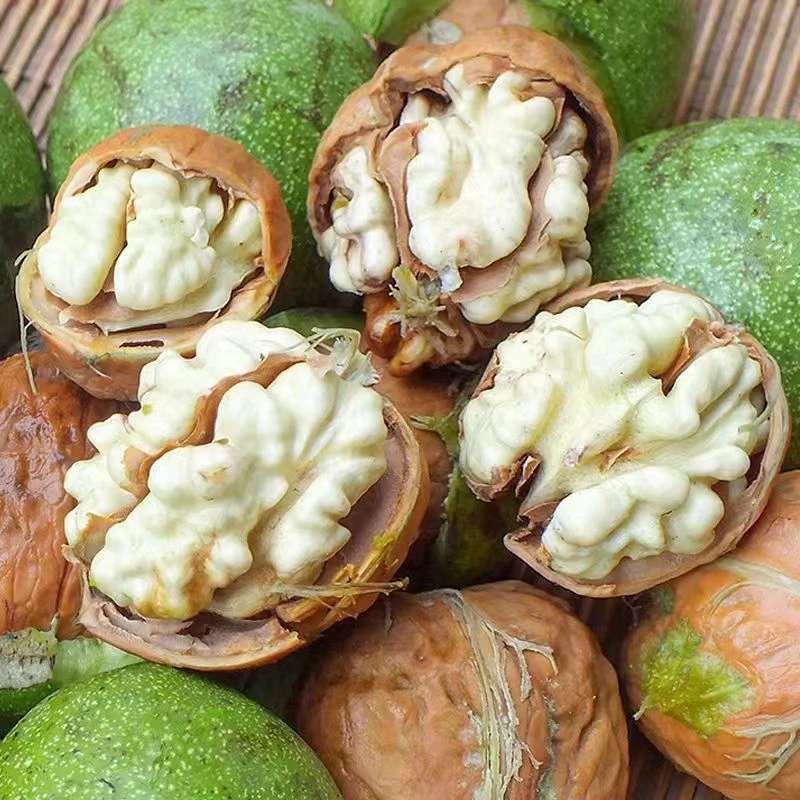 贵州新鲜湿核桃薄壳无漂白手工去皮脆嫩健康美味