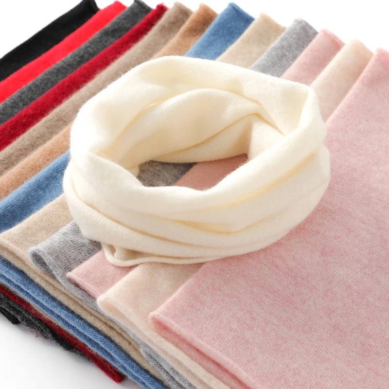 针织毛线围脖男女百搭纯色围巾韩版秋冬季针织护颈椎保暖脖套厚