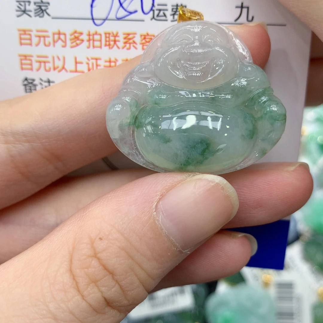 翡翠颈饰18K金镶嵌134577899877