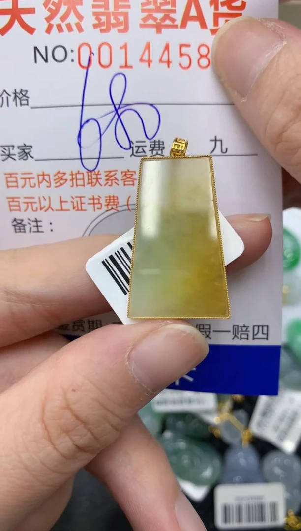 【闪购商品】翡翠颈饰18K金镶嵌11111111