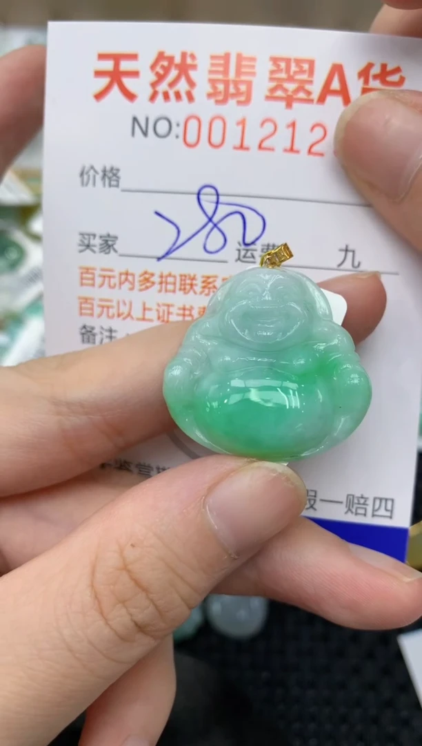 【闪购商品】翡翠颈饰18K金镶嵌11111111