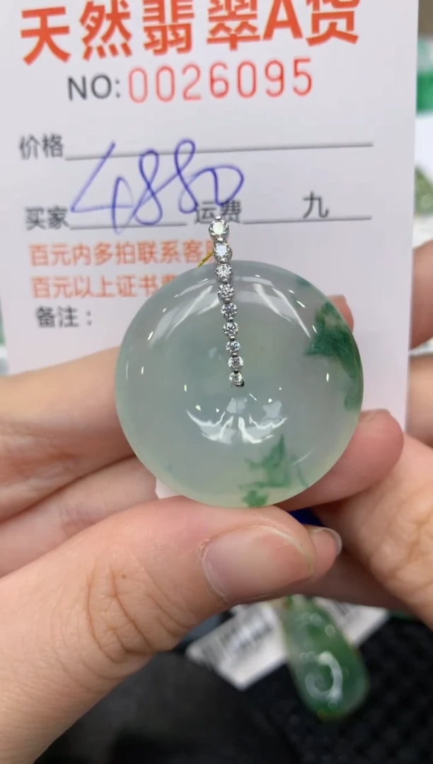 【闪购商品】翡翠颈饰18K金镶嵌11111111