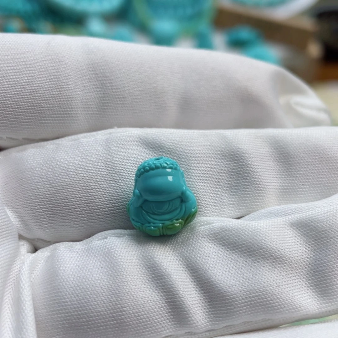 绿松石珠宝奇石未镶嵌咸*蛋