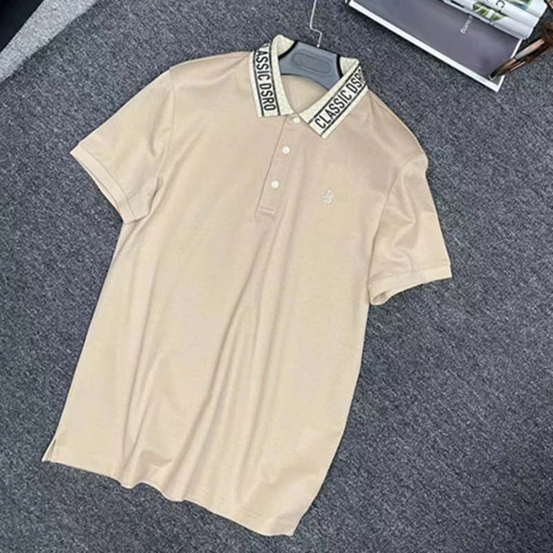 【卡其男士polo】丹男士简单短袖夏季透气款polo衫