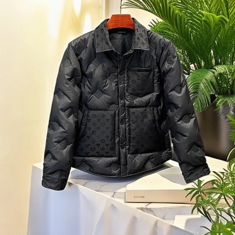 2024新款欧货高端衬衫棉服男冬季轻奢潮牌时尚休闲外套