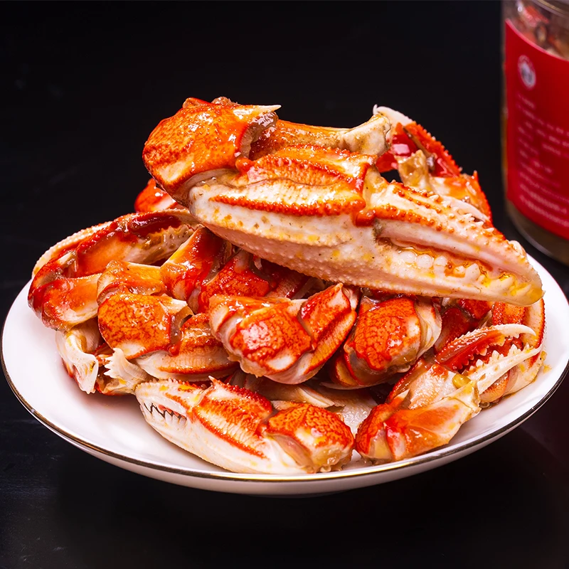 麻辣爆炒蟹钳小海鲜熟食即食盒装香辣蟹腿蟹脚麻辣螃蟹熟食零食