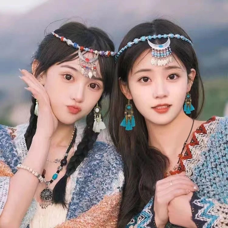 （头饰）名族风披肩配饰大合集搭配各种旅游披肩