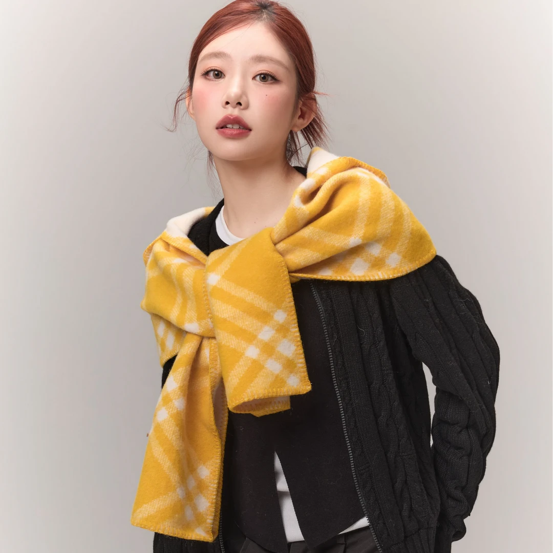 【庄贤琳专属】全智贤同款围巾女2024新款冬季韩版学生百搭时尚围脖