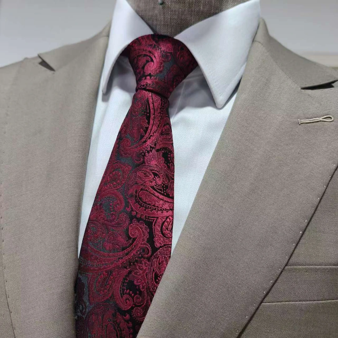 2024新款西服配饰商务时尚正装搭配首选提花领带