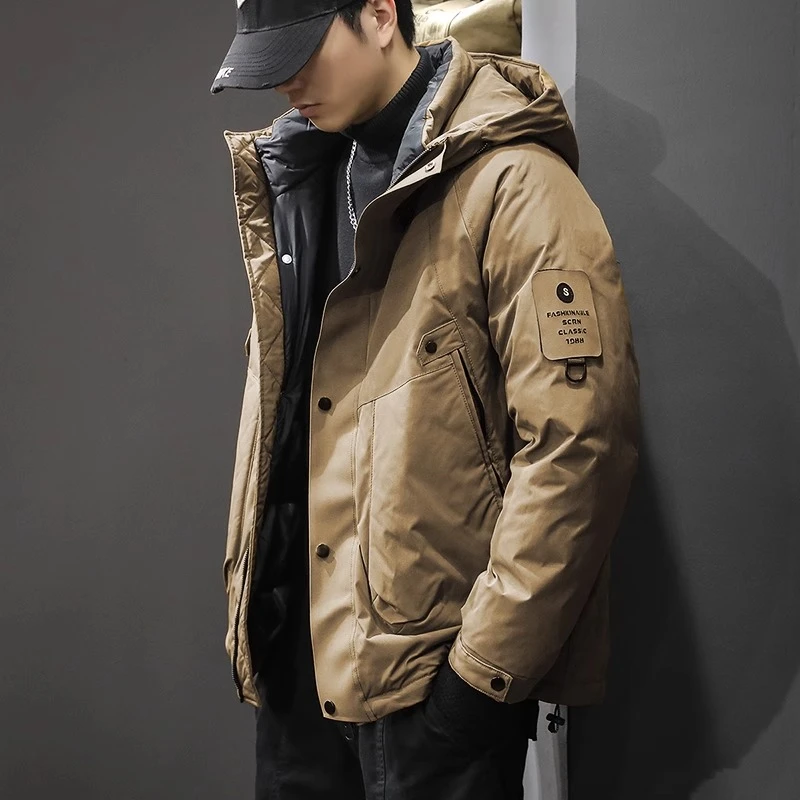 MR.MUDI/穆迪先生冬防风连帽工装羽绒服男户外滑雪冲锋衣加厚外套