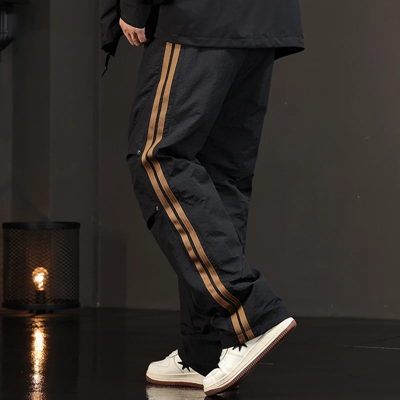 MR.MUDI/穆迪先生保暖羽绒裤外穿保暖防风高腰加长宽松大码棉裤男