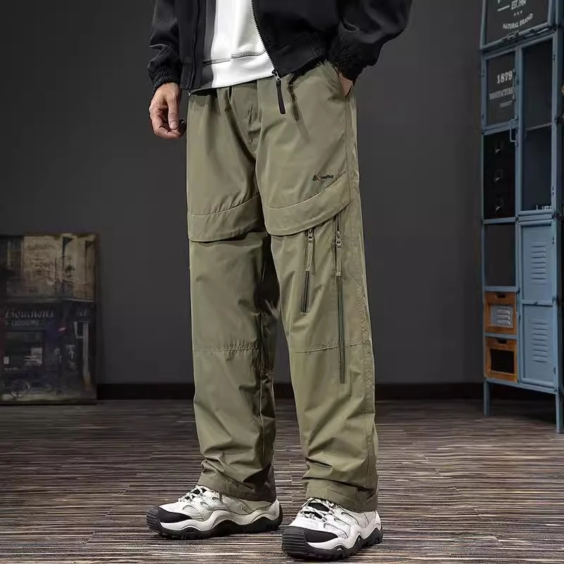 MR.MUDI/穆迪先生2025冬季美式加厚羽绒裤男户外登山工装直筒裤