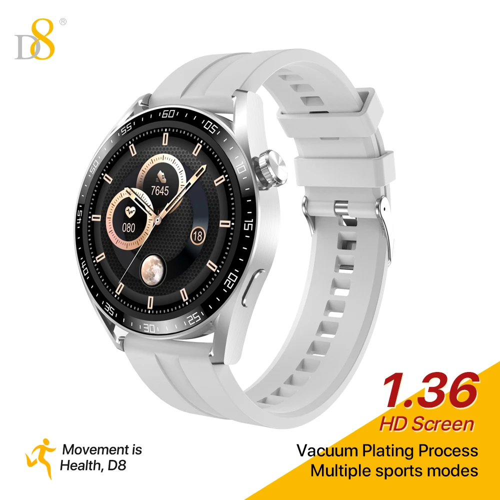 D8/动巴智能运动手表IP68防水健身心率/睡眠监测适用iOS和Android